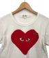 中古・古着 PLAY COMME des GARCONS (プレイ コムデギャルソン) Tシャツ ホワイト サイズ:S：3980円