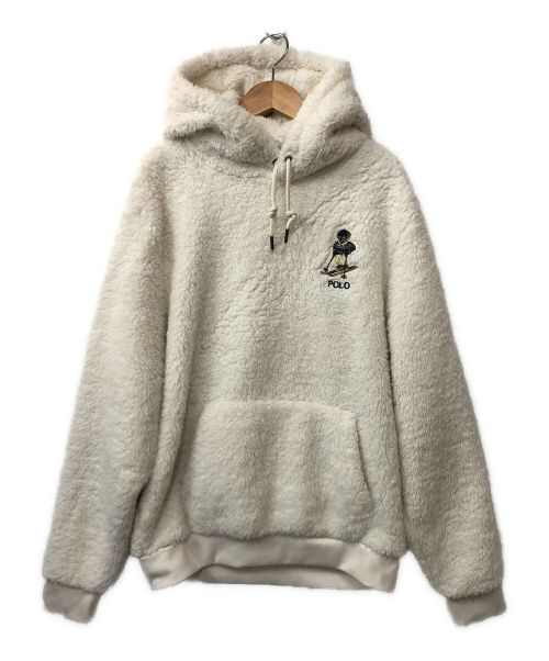 POLO RALPH LAUREN（ポロ・ラルフローレン）POLO RALPH LAUREN (ポロ・ラルフローレン) プルオーバーパーカー ホワイト サイズ:Mの古着・服飾アイテム