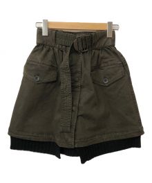 DIESEL（ディーゼル）の古着「ミリタリースカート」｜カーキ