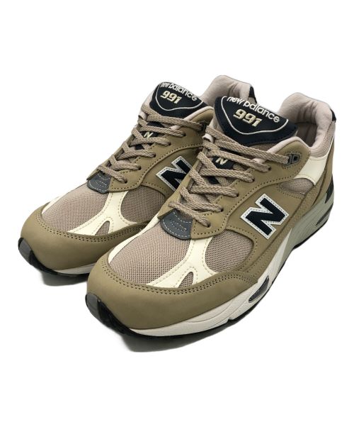 NEW BALANCE（ニューバランス）NEW BALANCE (ニューバランス) スニーカー カーキ×ホワイト サイズ:27.5の古着・服飾アイテム