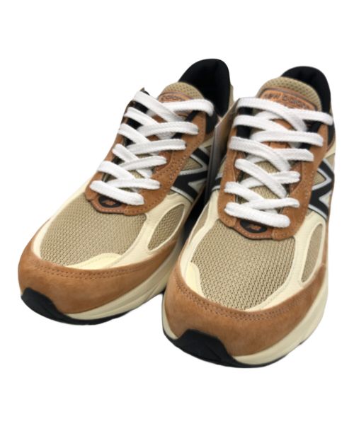 NEW BALANCE（ニューバランス）NEW BALANCE (ニューバランス) スニーカー ベージュ×オレンジ サイズ:27.5の古着・服飾アイテム