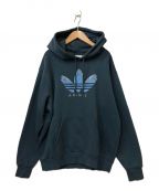 adidasアディダス）の古着「プルオーバーパーカー」｜ネイビー