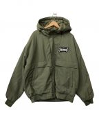 X-LARGEエクストララージ）の古着「NYLON PUFFER JACKET」｜グリーン