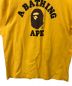 中古・古着 A BATHING APE (アベイシングエイプ) Tシャツ イエロー サイズ:L：5000円