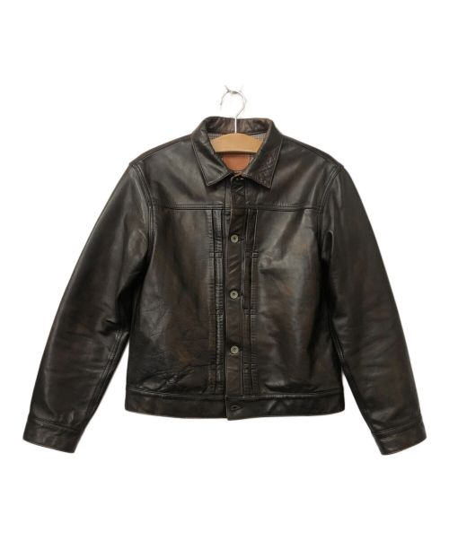 MOTOR NEW VINTAGE（モーター ニュー ヴィンテージ）MOTOR NEW VINTAGE (モーター ニュー ヴィンテージ) レザージャケット ブラウン サイズ:Sの古着・服飾アイテム