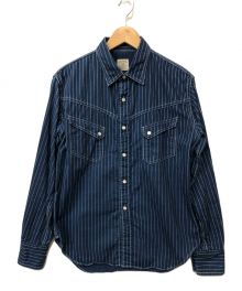 TCB jeans（ティーシービー ジーンズ）の古着「長袖シャツ」｜ブルー