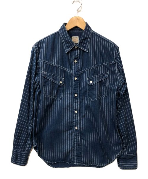 TCB jeans（ティーシービー ジーンズ）TCB jeans (ティーシービー ジーンズ) 長袖シャツ ブルー サイズ:不明の古着・服飾アイテム