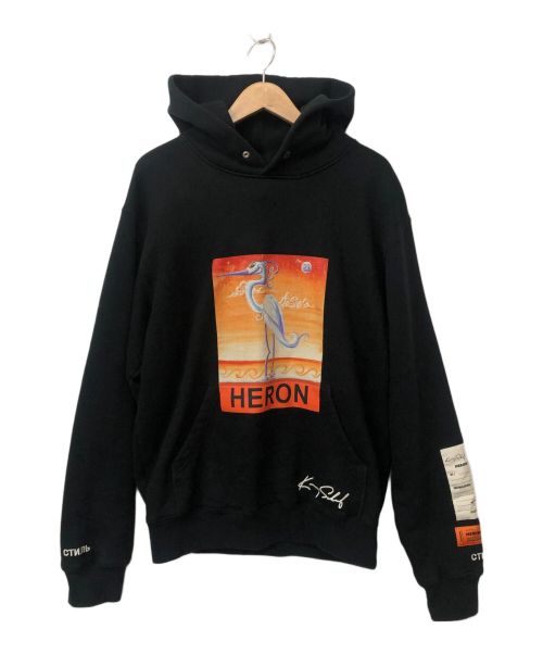 HERON PRESTON（ヘロンプレストン）HERON PRESTON (ヘロンプレストン) プルオーバーパーカー ブラック サイズ:XSの古着・服飾アイテム