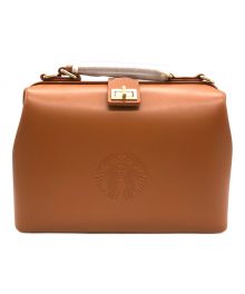 STARBUCKS COFFEE（スターバックスコーヒー）の古着「2WAYレザーカフェバッグ」｜キャメル