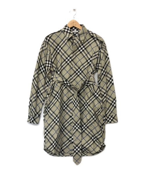 BURBERRY（バーバリー）BURBERRY (バーバリー) シャツワンピース グレー サイズ:38の古着・服飾アイテム