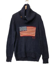 POLO RALPH LAUREN（ポロ・ラルフローレン）の古着「ニット」｜ネイビー