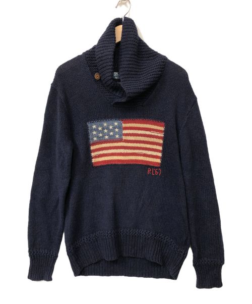 POLO RALPH LAUREN（ポロ・ラルフローレン）POLO RALPH LAUREN (ポロ・ラルフローレン) ニット ネイビー サイズ:Sの古着・服飾アイテム