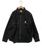 Carhartt WIPカーハート ワークインプログレス）の古着「シャツジャケット」｜ブラック