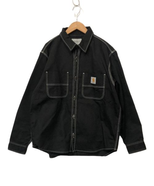 Carhartt WIP（カーハート ワークインプログレス）Carhartt WIP (カーハート ワークインプログレス) シャツジャケット ブラック サイズ:Lの古着・服飾アイテム