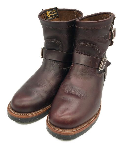 CHIPPEWA（チペワ）CHIPPEWA (チペワ) エンジニアブーツ チェリーブラウン サイズ:9Eの古着・服飾アイテム