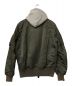 ALPHA INDUSTRIES (アルファインダストリーズ) MA-1ジャケット オリーブ サイズ:L：5000円