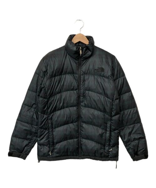 THE NORTH FACE（ザ ノース フェイス）THE NORTH FACE (ザ ノース フェイス) ダウンジャケット グリーン×ネイビー サイズ:Sの古着・服飾アイテム