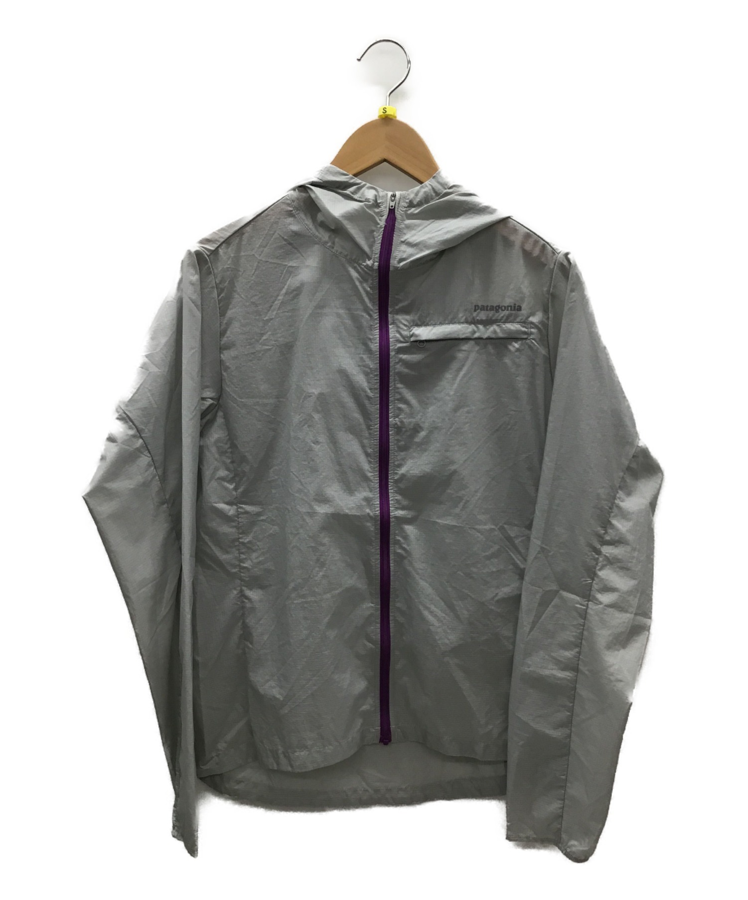 中古 古着通販 Patagonia パタゴニア フーディニジャケット グレー パープル サイズ S オールシーズン ブランド 古着通販 トレファク公式 Trefac Fashion