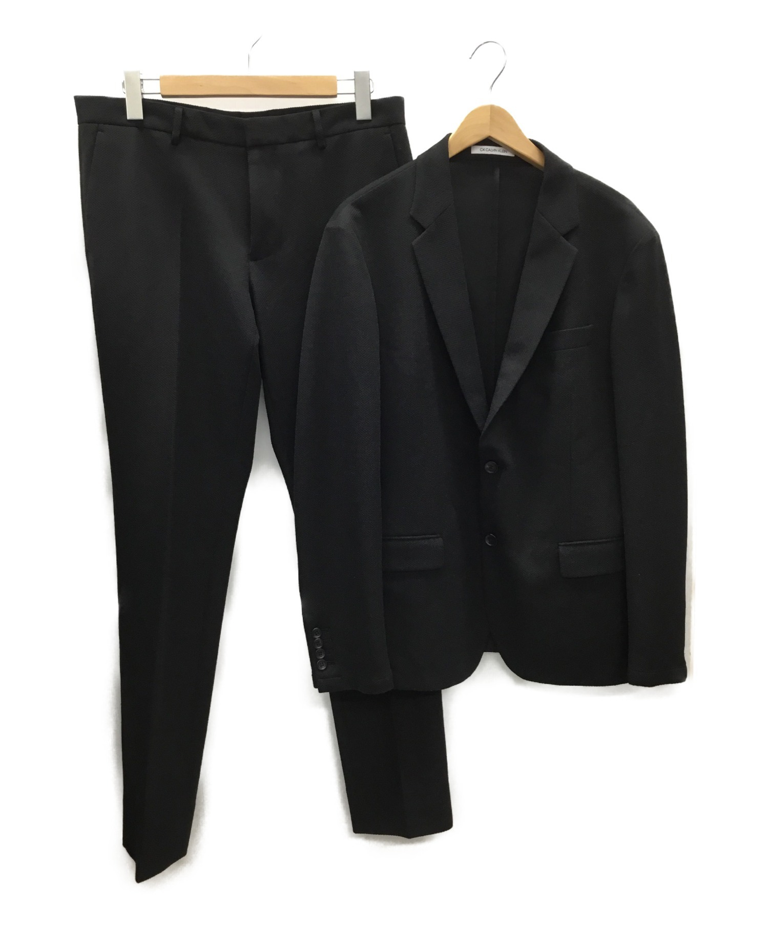 【中古・古着通販】Calvin Klein (カルバンクライン) セットアップスーツ ブラック サイズ:40｜ブランド・古着通販 トレファク