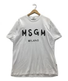 MSGM（エムエスジーエム）の古着「ロゴTシャツ」｜ホワイト