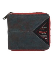 DIESEL（ディーゼル）の古着「2つ折り財布」｜ネイビー×レッド