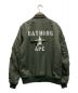 中古・古着 A BATHING APE (ア ベイシング エイプ) MA-1ジャケット カーキ サイズ:S：12800円