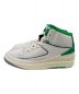 NIKE (ナイキ) AIR JORDAN2 RETRO LUCKY GREEN（エアジョーダン 2 レトロ ラッキーグリーン） ホワイト×グリーン サイズ:26：13000円