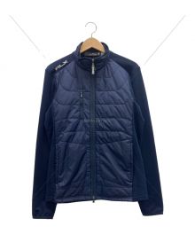 RLX RALPH LAUREN（アールエルエックスラルフローレン）の古着「ハイブリットモックネックジャケット」｜ネイビー