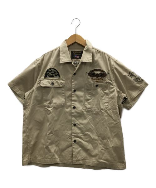 VANSON（バンソン）VANSON (バンソン) ミリタリーシャツ ベージュ サイズ:XLの古着・服飾アイテム