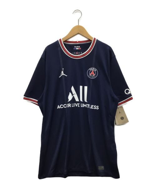 JORDAN（ジョーダン）JORDAN (ジョーダン) Paris Saint-Germain (パリサンジェルマン) 半袖レプリカユニフォーム ネイビー サイズ:L 未使用品の古着・服飾アイテム