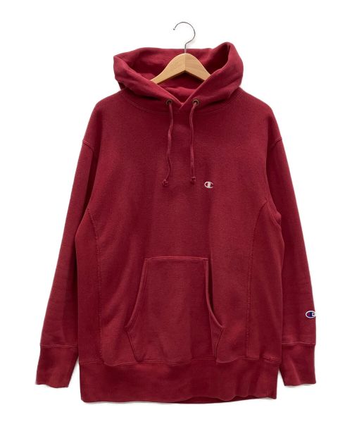 Champion REVERSE WEAVE（チャンピオン リバース ウィーブ）Champion REVERSE WEAVE (チャンピオンリバースウィーブ) ーデッドスウェットシャツ リバースウィーブ エンジ サイズ:Mの古着・服飾アイテム