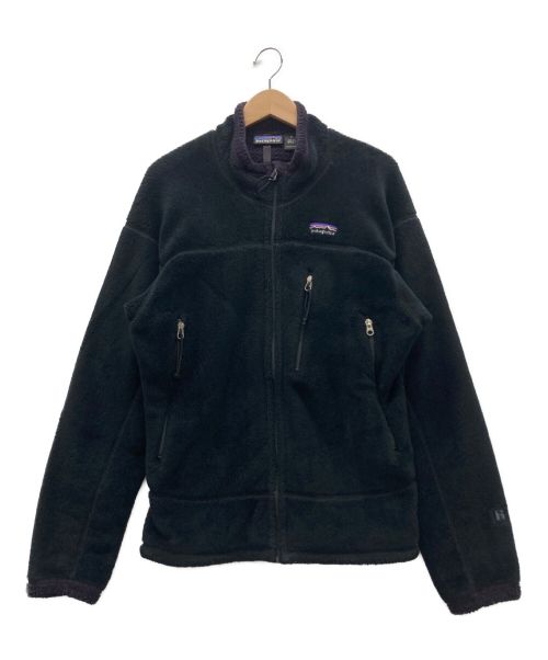 Patagonia（パタゴニア）Patagonia (パタゴニア) R4 ジャケット ブラック×パープル サイズ:Mの古着・服飾アイテム