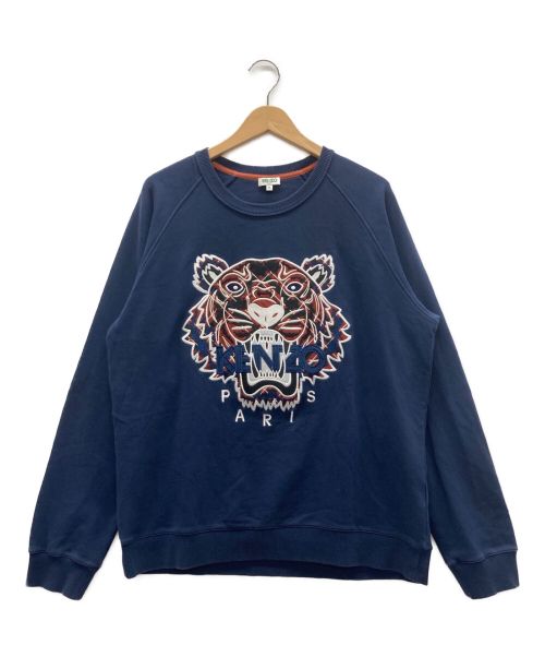 KENZO（ケンゾー）KENZO (ケンゾー) 刺繍スウェット ネイビー サイズ:XLの古着・服飾アイテム