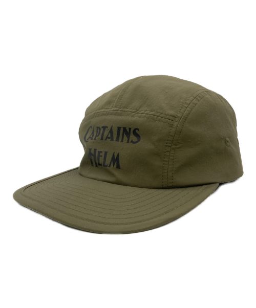 CAPTAINS HELM（キャプテンズヘルム）CAPTAINS HELM (キャプテンズヘルム) ミリタリーロゴキャップ カーキの古着・服飾アイテム