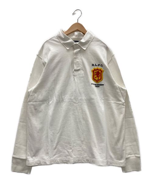 POLO RALPH LAUREN（ポロ・ラルフローレン）POLO RALPH LAUREN (ポロ・ラルフローレン) 長袖ポロシャツ ホワイト サイズ:XLの古着・服飾アイテム