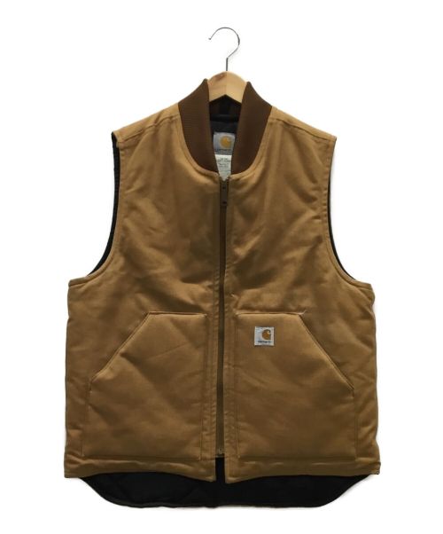 CarHartt（カーハート）CarHartt (カーハート) 中綿ベスト ベージュ×グレー サイズ:Mの古着・服飾アイテム