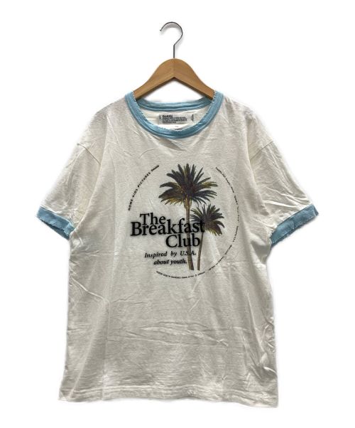 DAIRIKU（ダイリク）DAIRIKU (ダイリク) Tシャツ ホワイト×ブルー サイズ:Mの古着・服飾アイテム