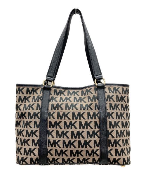 MICHAEL KORS（マイケルコース）MICHAEL KORS (マイケルコース) トートバッグ ベージュブラックの古着・服飾アイテム