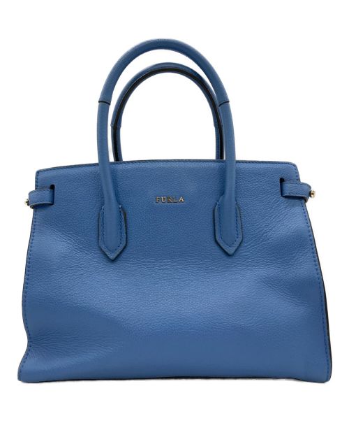 FURLA（フルラ）FURLA (フルラ) 2WAYショルダーバッグ ブルーの古着・服飾アイテム