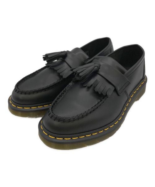 Dr.Martens（ドクターマーチン）Dr.Martens (ドクターマーチン) イエローステッチローファー ブラック サイズ:UK7の古着・服飾アイテム