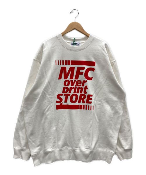 MFC STORE（エムエフシーストア）MFC STORE (エムエフシーストア) overprint (オーバープリント) スウェット ホワイト×レッド サイズ:2XL 未使用品の古着・服飾アイテム