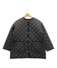 Traditional Weatherwear（トラディショナルウェザーウェア）の古着「ノーカラーキルティングジャケット」｜ブラック