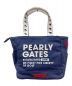 PEARLY GATES (パーリーゲイツ) ミニトートバッグ ネイビー×ホワイト：5000円