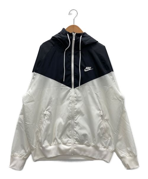 NIKE（ナイキ）NIKE (ナイキ) ナイロンパーカー ホワイト×ブラック サイズ:Lの古着・服飾アイテム