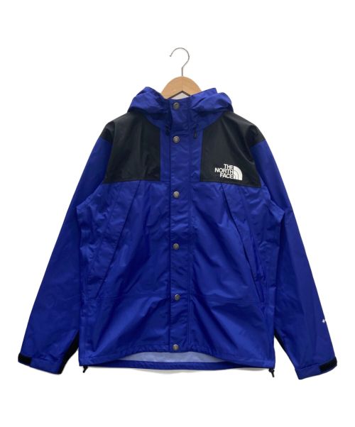 THE NORTH FACE（ザ ノース フェイス）THE NORTH FACE (ザ ノース フェイス) マウンテンレインテックスジャケット ブルー×ブラック サイズ:Lの古着・服飾アイテム