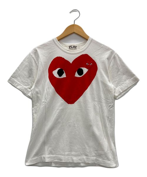 PLAY COMME des GARCONS（プレイ コムデギャルソン）PLAY COMME des GARCONS (プレイ コムデギャルソン) Tシャツ ホワイト サイズ:Mの古着・服飾アイテム