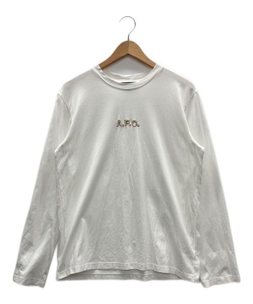 A.P.C.（アーペーセー）A.P.C. (アーペーセー) ロングスリーブカットソー ホワイト サイズ:XSの古着・服飾アイテム