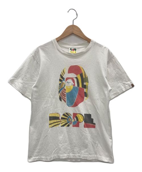 BAPE BY A BATHING APE（ベイプバイアベイシングエイプ）BAPE BY A BATHING APE (ベイプバイアベイシングエイプ) プリントTシャツ ホワイト サイズ:Sの古着・服飾アイテム