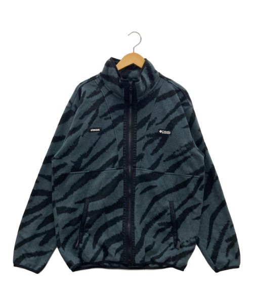 Columbia（コロンビア）Columbia (コロンビア) ATMOS (アトモス) バックボール フルジップ フリース ジャケット ネイビー×ブラック サイズ:XLの古着・服飾アイテム