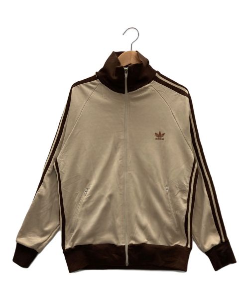 adidas（アディダス）adidas (アディダス) トラックジャケット ベージュ×ブラウン サイズ:表記無しの古着・服飾アイテム